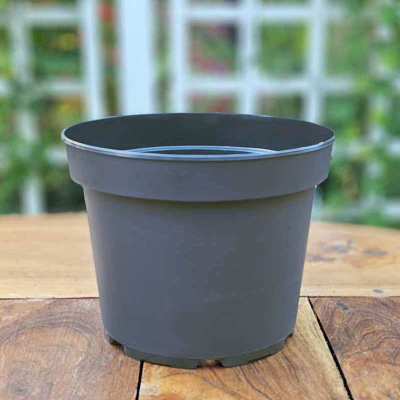 Plastkruka 3 liter, återvunnen plast, 19 cm toppdiameter, 15 cm höjd, 3-pack, hållbar, dränerande.