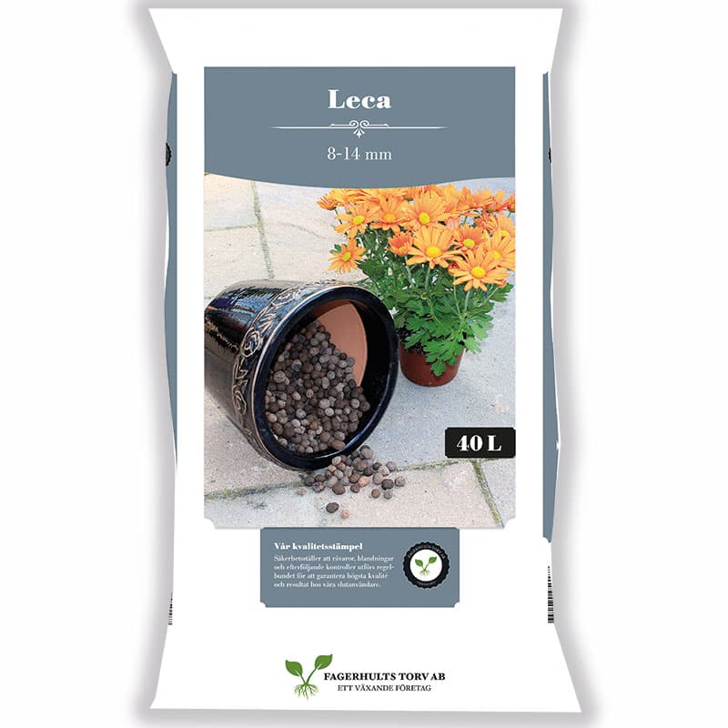 Lecakulor 8–14 mm 40 L, dränerande kulor för krukor bäddar och hydrokultur