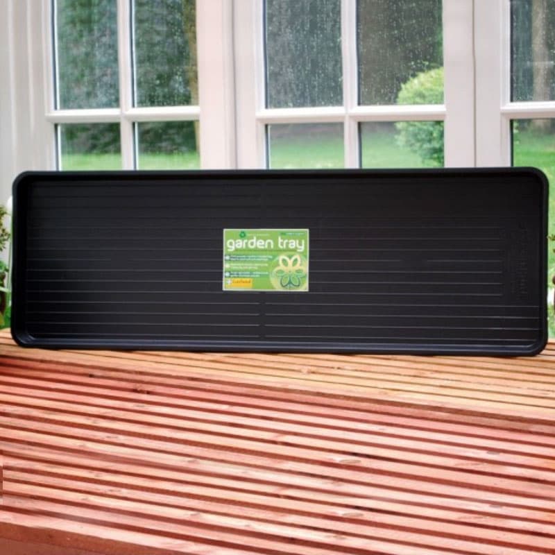 Odlingsbricka Jumbo 117x40 cm, kraftig plast, 100% återvunnen, underbevattning, hållbar.