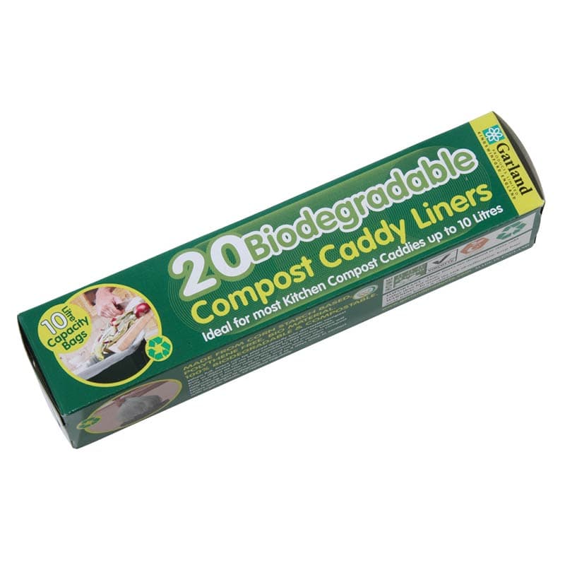Biopåse till Compost Caddy 9 l, 20 nedbrytbara stärkelsepåsar för komposthink