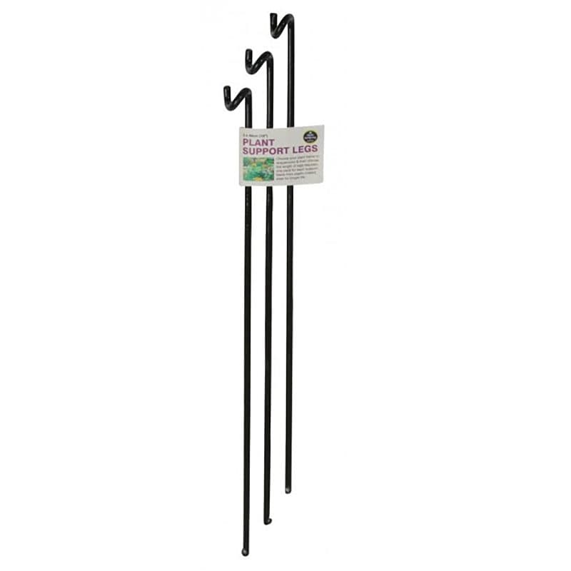 Växtstöd Plant support legs, 86 cm, plastöverdraget stål, 3 stycken, för Wraparaound, Plant Hoop, Plant Frame.