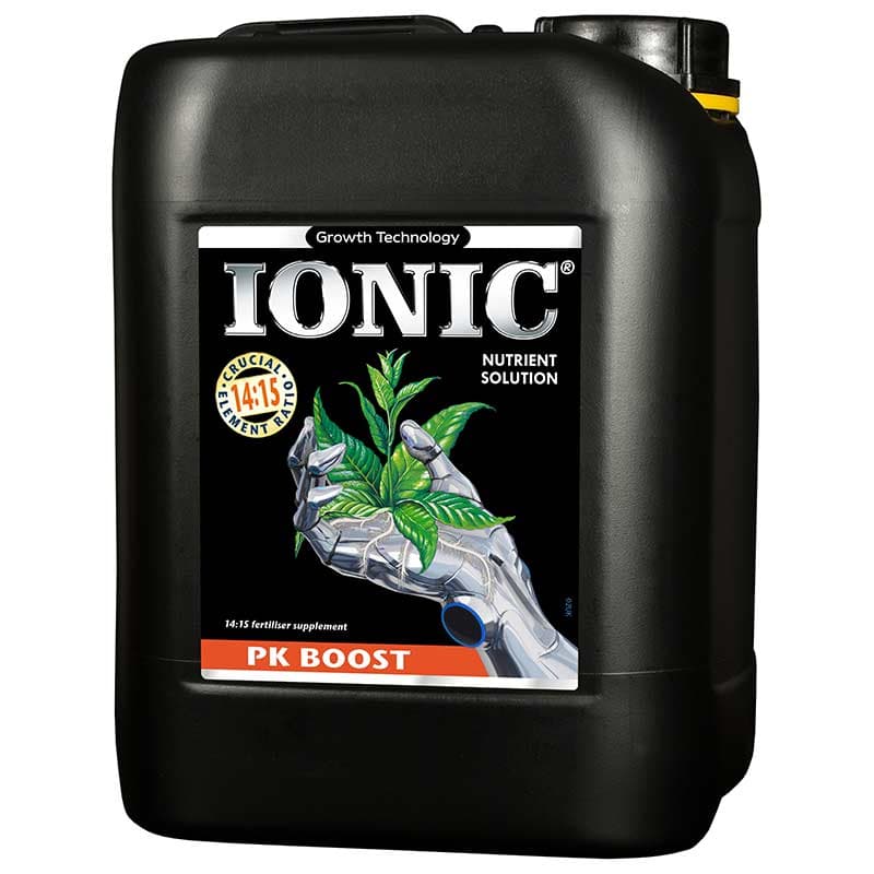 Ionic PK Boost, högkoncentrerat, NPK 14:15, 5 L, för riklig blomning, använd en gång per vecka.