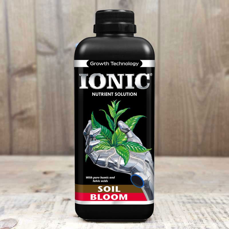 Ionic Soil Bloom, 1 liter, 14 näringselement, organisk plantsyra, skonsam lösning, för blomning.