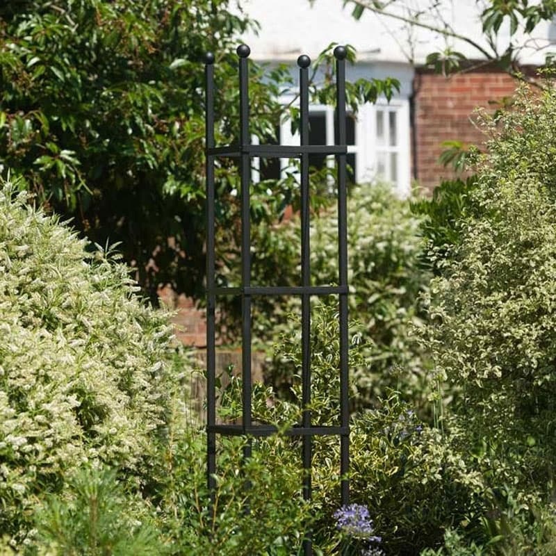 Växtstöd Square svart, pulverlackerad, stadig kvalité, H205 B40, 10 års ramgaranti.