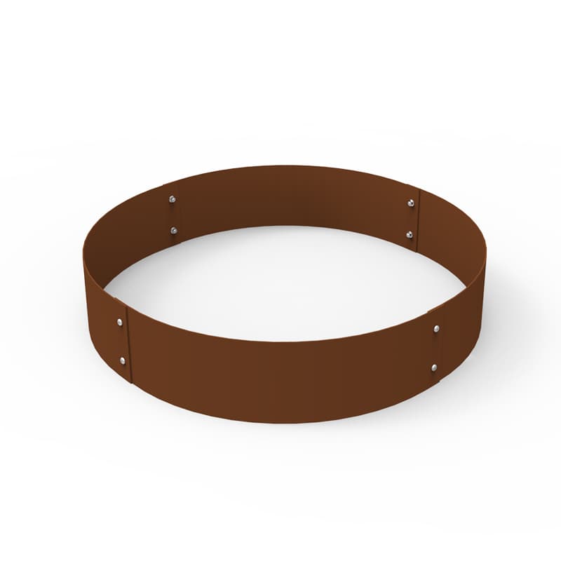 Planteringskant cirkel corten 120×560 mm, komplett cirkel i corten diameter 56 cm