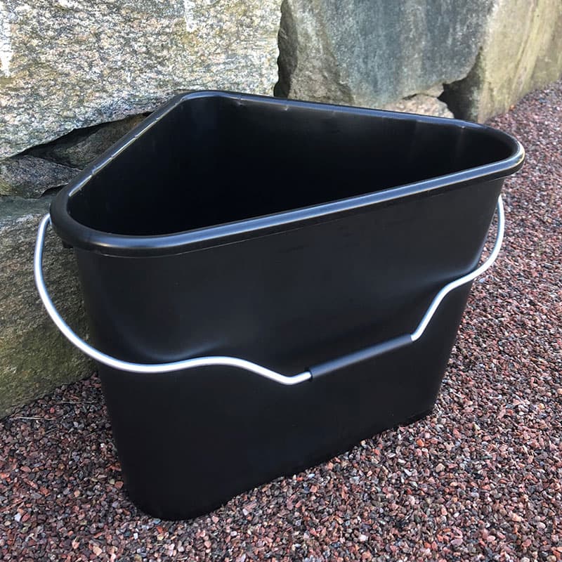 Hink Trican Professional 17 L svart, Trekantig, robust 17 l PP-hink med greppvänligt handtag