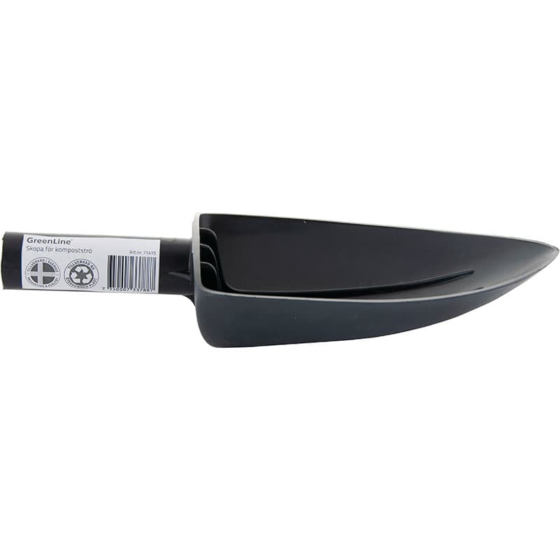Kompostskopa, för kompostströ med greppvänlig utformning. Svensktillverkad i PP