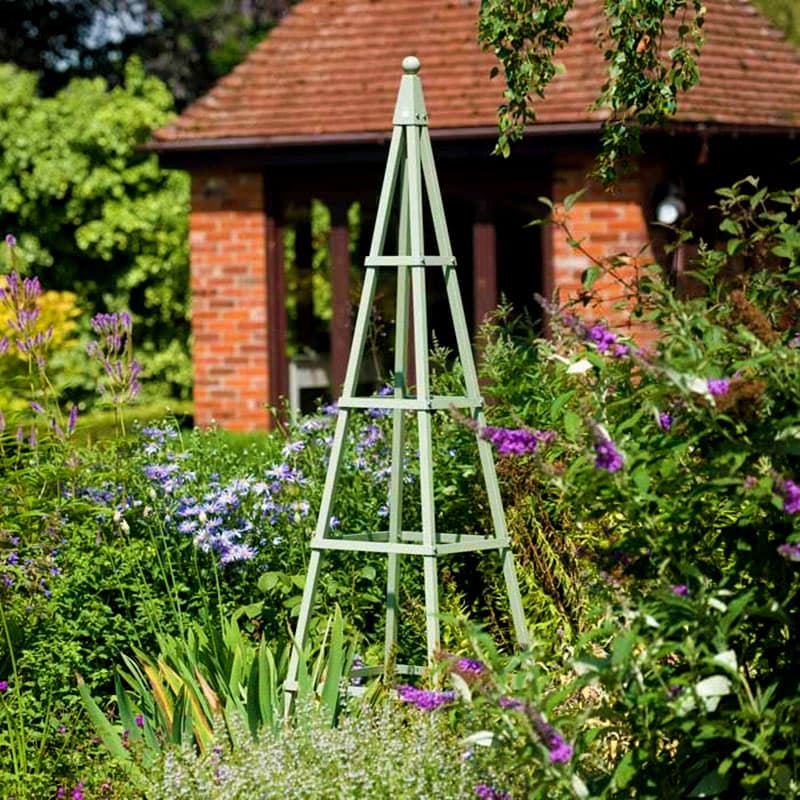 Växtstöd Pyramid grön, stabil, H211 B60, enkel montering, 10 års garanti.