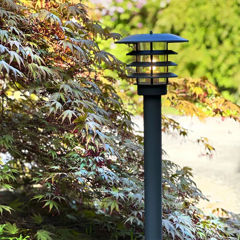 Saturnus, grå - LED Garden Plug & Play, 3 watt LED, E27, IP65, 90 cm, aluminium.