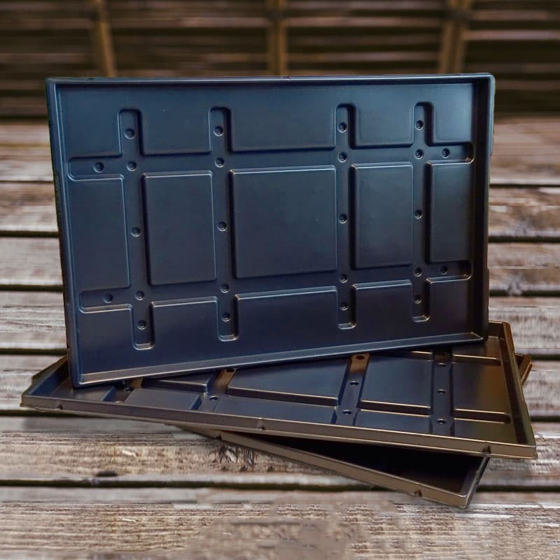 Underbevattningsbricka 3-pack, 520x331 mm, återvunnen polystyren, passar pluggbrätten 33x51 cm.