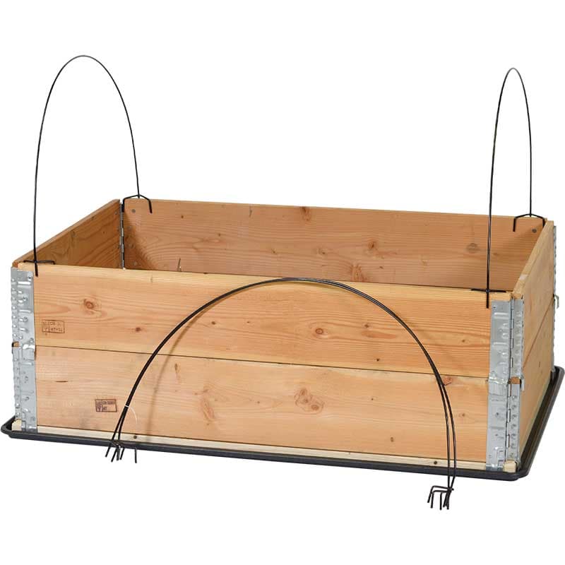 Pallkragebågar, 2-pack, för att skapa växthusklimat och skydda växter, monteras på pallkrage