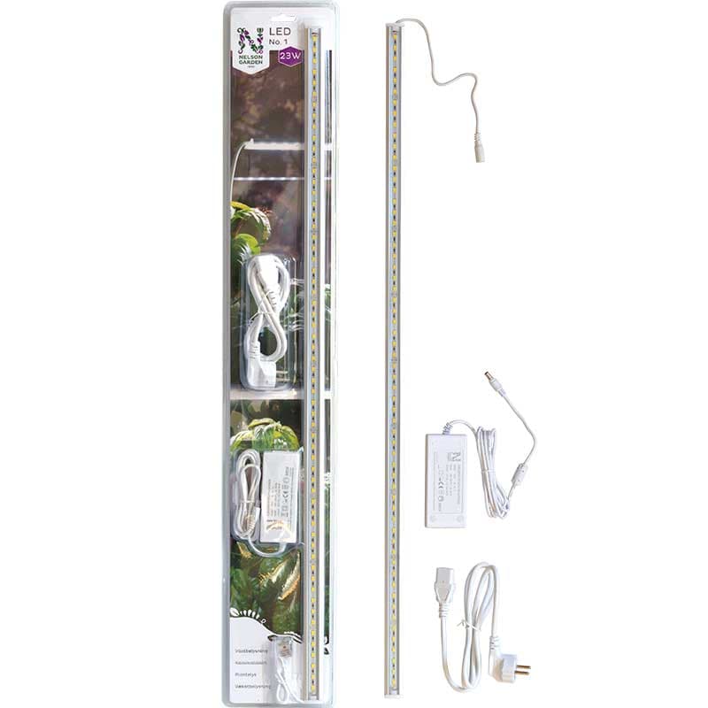 Växtbelysning LED No.1, 23 W, 85 cm, 6400 K, 2200 lumen, 120° spridningsvinkel, IP20, 35000 h brinntid.