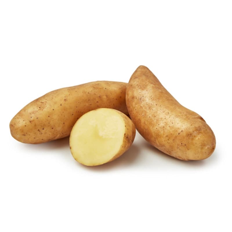 Sparrispotatis, sättpotatis, 1 kg gul långoval delikatesspotatis låg avkastning fast