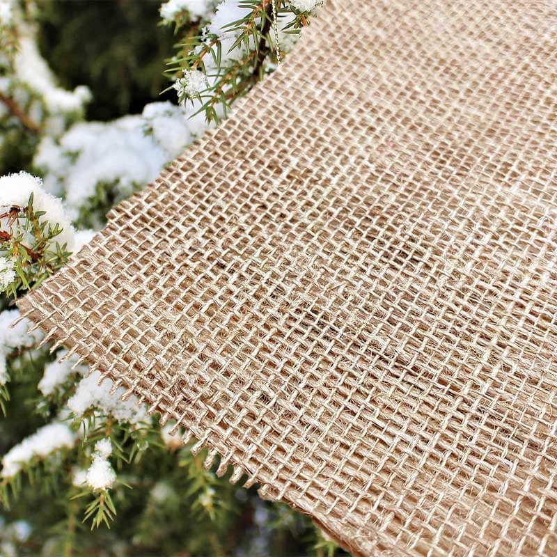 Juteväv 80cm, tät jute som skyddar växter mot kyla vind och sol säljs per meter