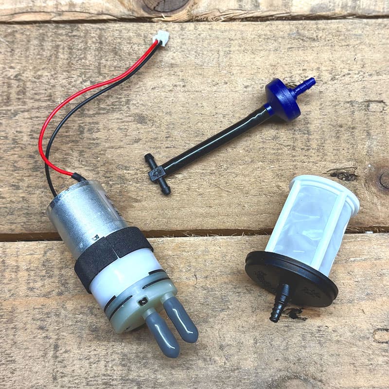 Pumpkit till Q series - Irrigatia, extra pump med filter och backventil till C18Q/C36Q