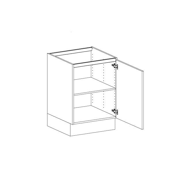 BÄNKSKÅP 60CM 1 HYLLA BÄNKSKÅP EX LUCKA(1XL6 /2XL3) | Beijerbygg Byggmaterial