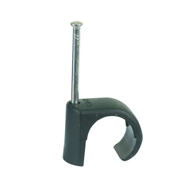 LEDNINGSHÅLLARE THORSMAN SVART TC18-22MM SPIK 45MM | Beijerbygg Byggmaterial