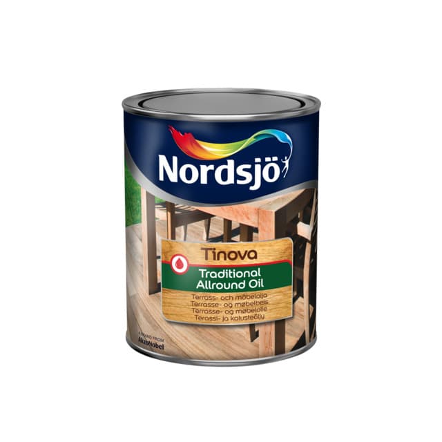 UTEOLJA TINOVA FÄRGLÖS 1L TRADITIONAL ALLROUND OIL | Beijerbygg Byggmaterial