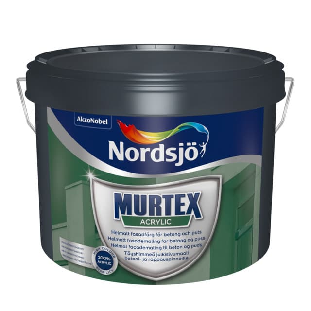 PUTSFASADFÄRG MURTEX ACRYLIC BW NORDSJÖ UTOMHUS 2,5L | Beijerbygg Byggmaterial