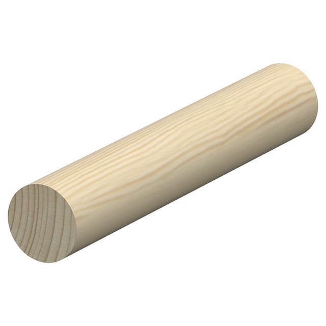 33MM RUNDSTAV FURU L=1,0M OBEHANDLAD RAW (10) | Beijerbygg Byggmaterial