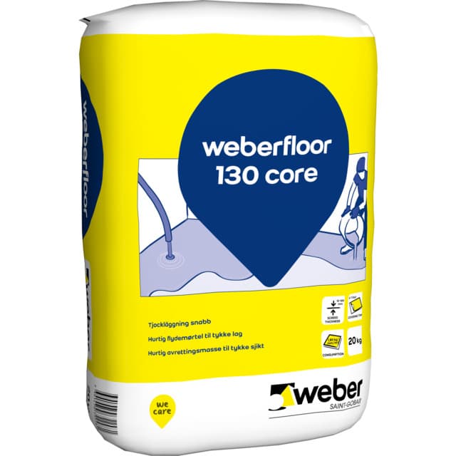 FLOOR 130 CORE 20KG AVJÄMNING TJOCKLÄGGNING SNABB (48) | Beijerbygg Byggmaterial