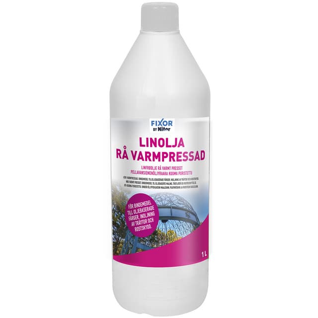 LINOLJA RÅ VARMPRESSAD 1L (12)345 | Beijerbygg Byggmaterial