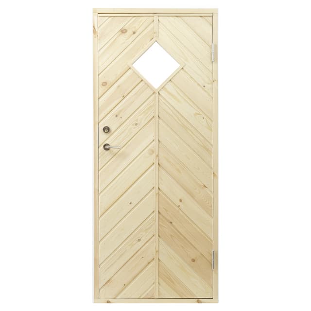 KALLFÖRRÅDSDÖRR 140G 8X19 HÖ FISKBEN 2-GLAS ISOLERGLAS 10* | Beijerbygg Byggmaterial