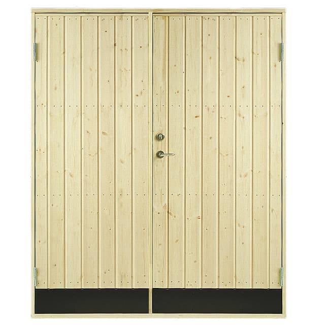 DUBBELDÖRR 10GR 15,3X20 RAK SPIKAD, PANEL DUBBELDÖRR 10 GR | Beijerbygg Byggmaterial