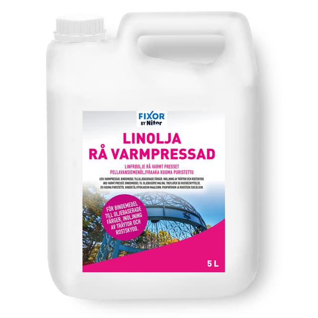 LINOLJA RÅ NITOR 5L (3) 345 | Beijerbygg Byggmaterial