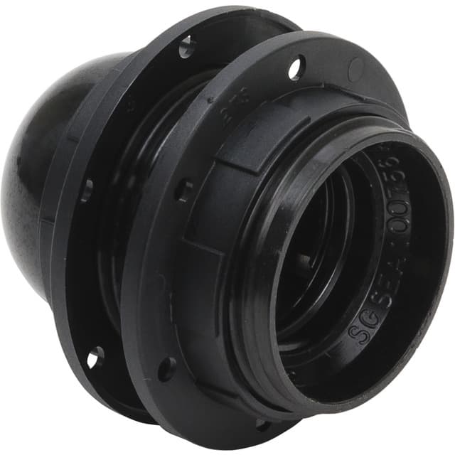 LAMPHÅLLARE E27 SVART/GÄNG/JO (5) | Beijerbygg Byggmaterial