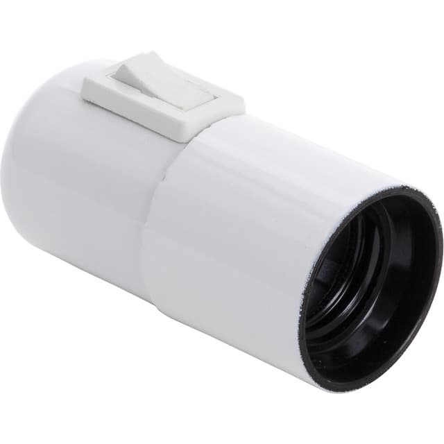 LAMPHÅLLARE E27 VIT SLÄT VIPP | Beijerbygg Byggmaterial