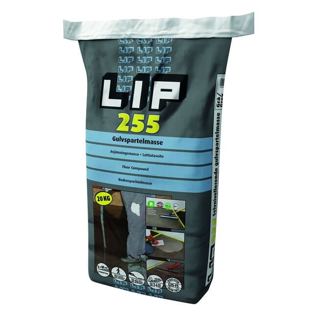 AVJÄMNINGSMASSA LIP 255 GOLVSPACKELMASSA 20KG | Beijerbygg Byggmaterial