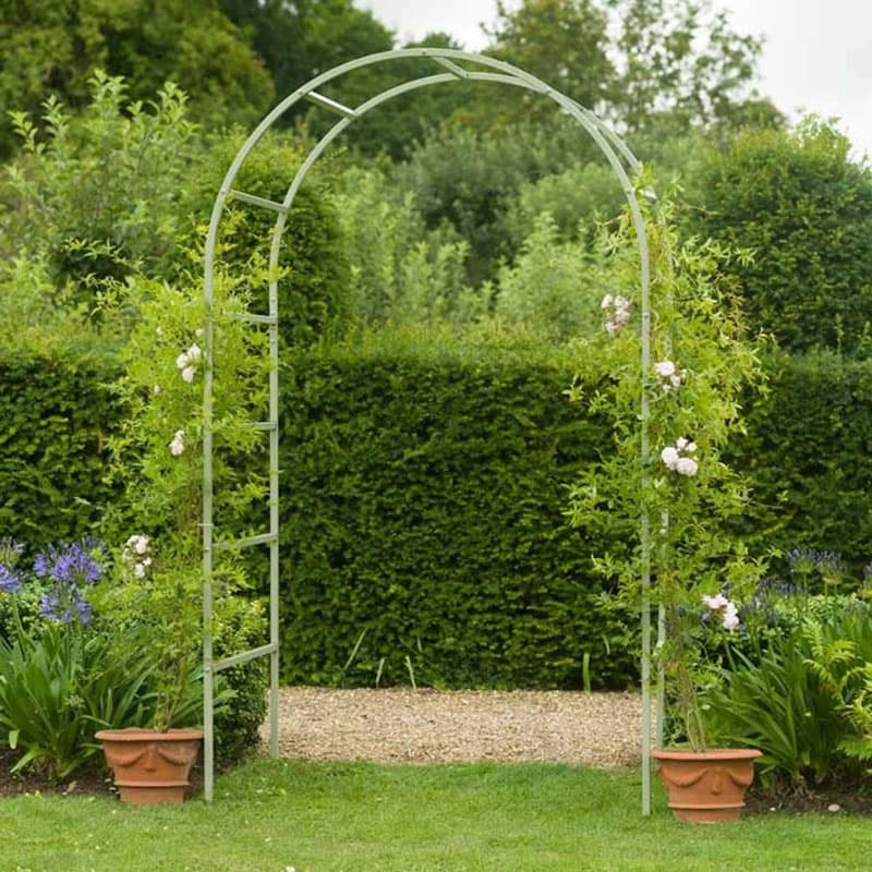 Växtportal Roman Arch grön, Large, växtbåge, 270×200×60 cm, rejäl, stål 10 års garanti.